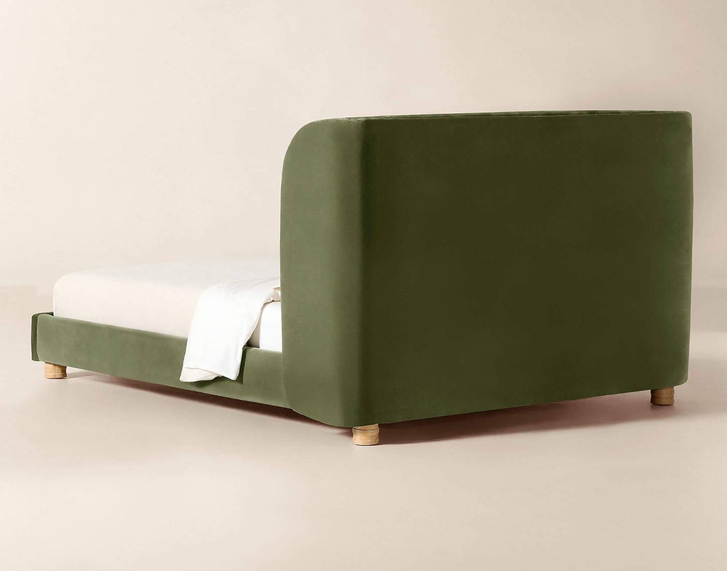 Forest Green Velvet Bed thumbnail 4